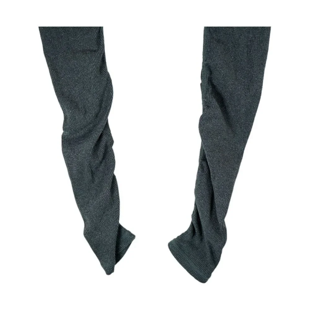 ALO Yoga Women‎ Legging Sz XS Goddess Ribbed Ruched Teal Gray